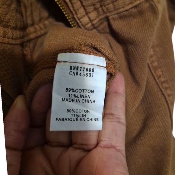 Free People x Sandrine Rose Denim Jumpsuit "Weird is Rad" Sz L - Picture 9 of 11